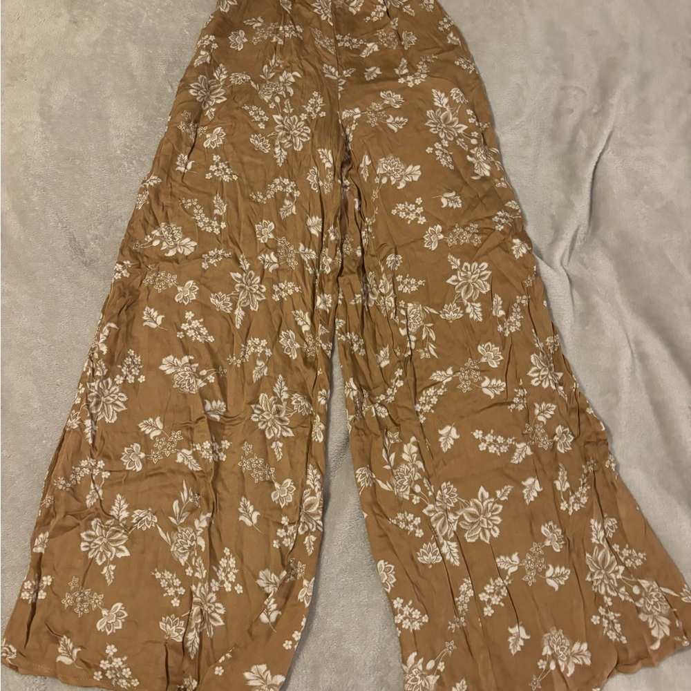Floral Wide-Leg Pants
